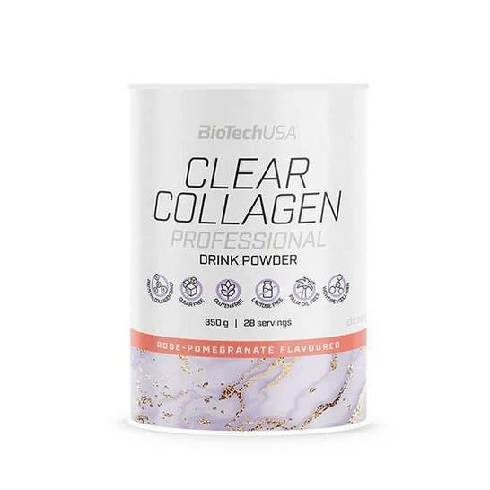 BioTech USA Clear Collagen Professional Rose Pomegranate 350g