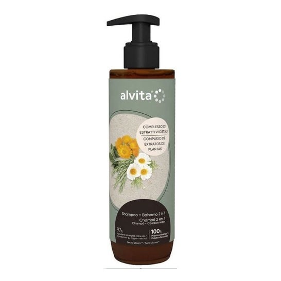 Alvita Champú 2 en 1 Complejo de Extractos Vegetales 400ml