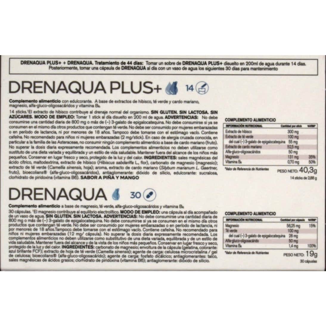 Cumlaude Lab Pack Drenaqua Plus 14 Sticks + Drenaqua 30caps