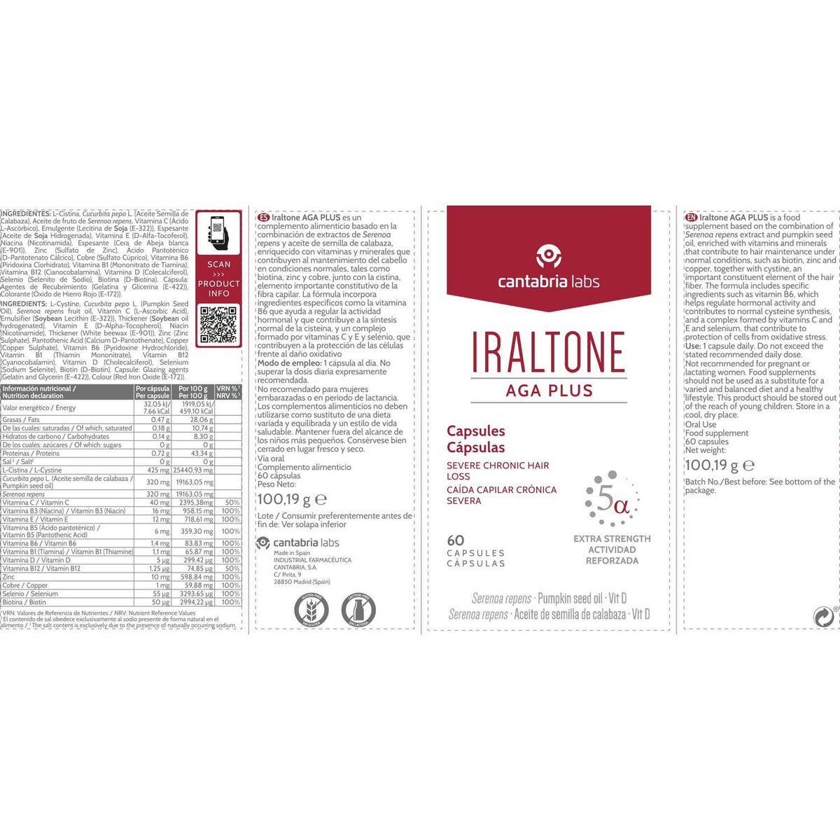 Iraltone AGA Plus 60caps