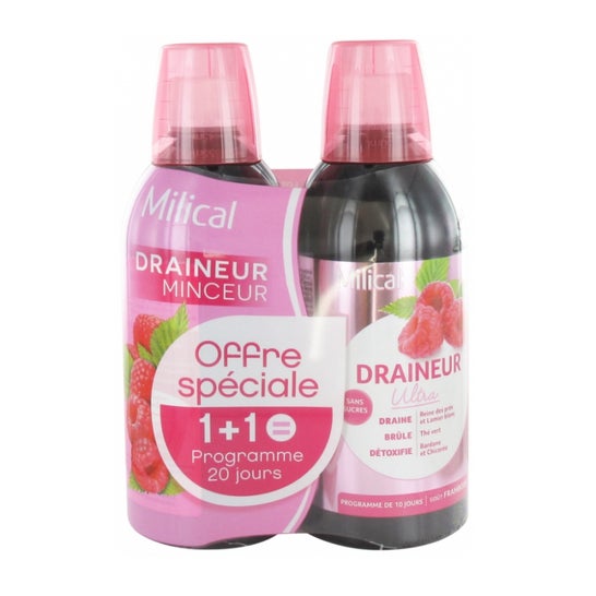 Milical - Escurridor Ultra Frambuesa 2x500ml