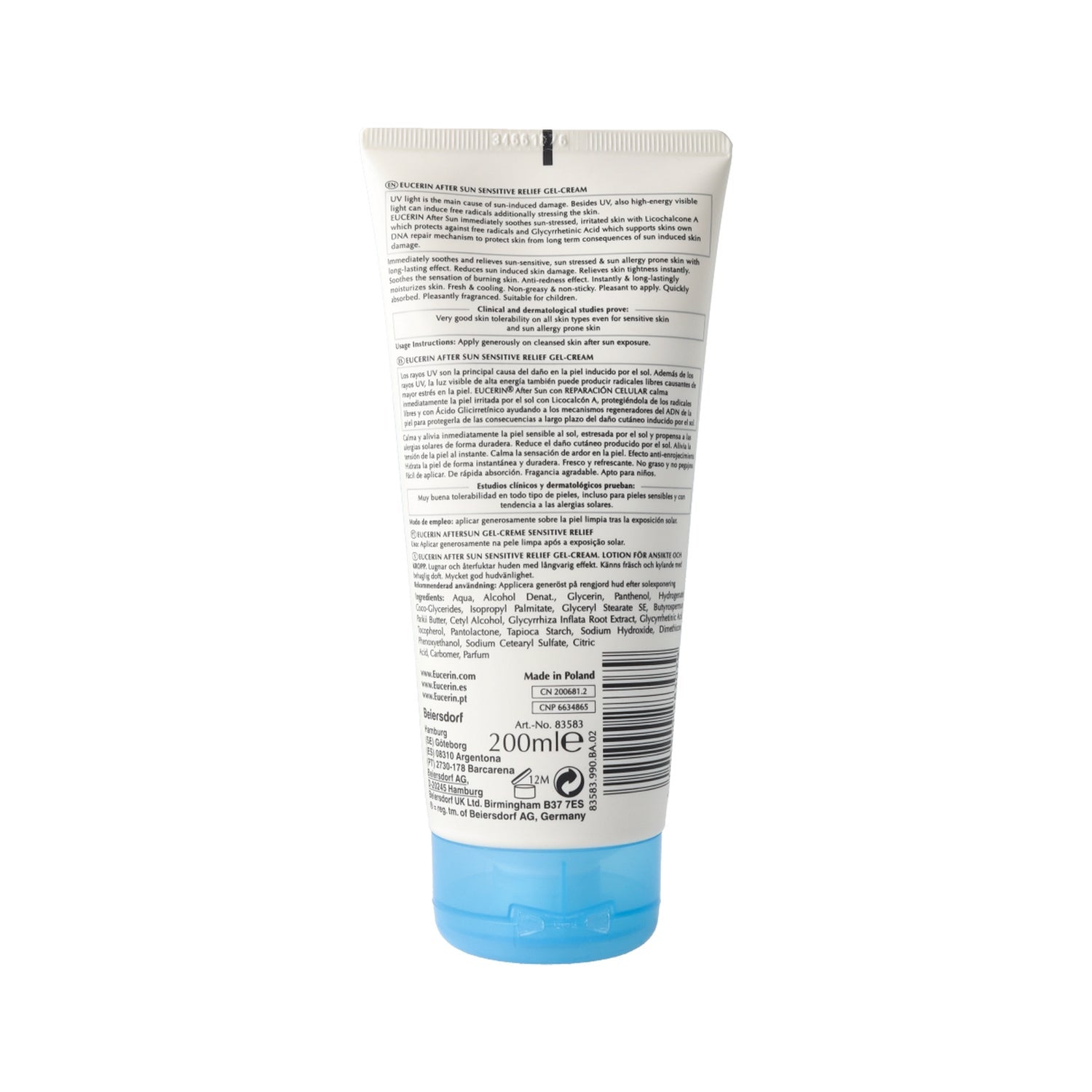 Eucerin After Sun Sensitive Relief Gel-Crema 200ml