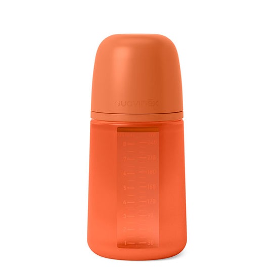 Suavinex Biberón Silicona Intense Colour + 3M 240ml