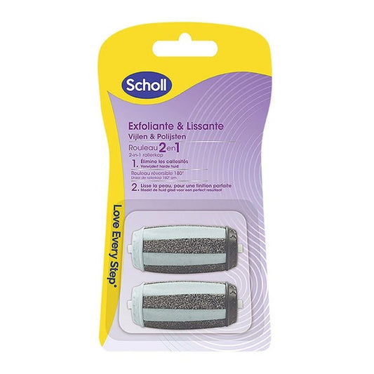 Scholl Velvet Exfoliante Suavizante Raspador Eléctrico Reca 2uds