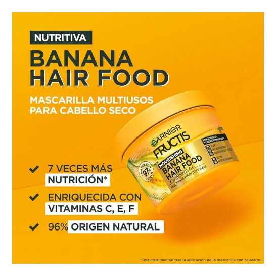 Garnier Mascarilla Ultra Nutritiva Fructis Hair Food Banana 390ml