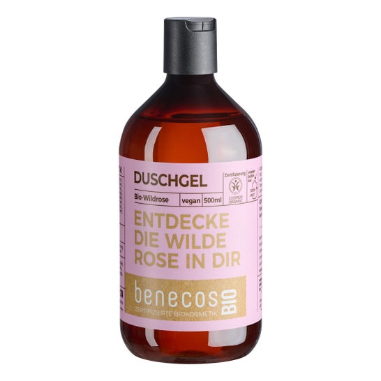 Benecos gel Baño Rosa Mosqueta Bio Vegan 500 ml