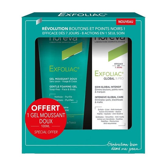 Exfoliac Cofre Gel Espuma Suave 100ml + Global X-Pro 30ml