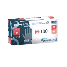 Polysem Guante Latex sin Polvo Talla M 1ud