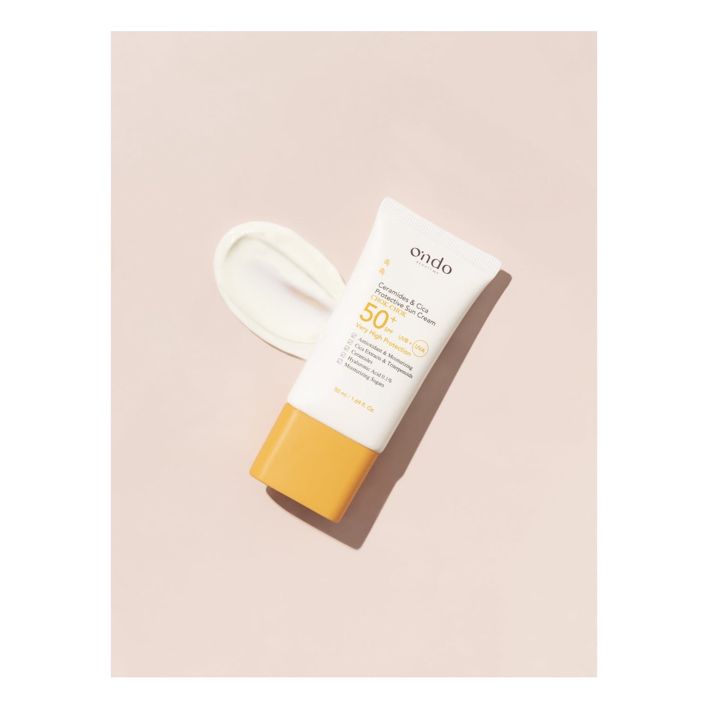 Ondo Beauty Ceramide & Cica Protective Sun Cream 50ml