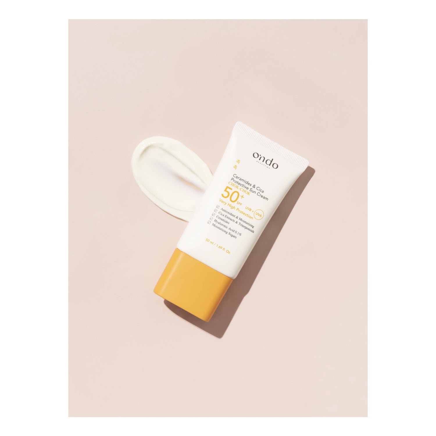 Ondo Beauty Ceramide & Cica Protective Sun Cream 50ml