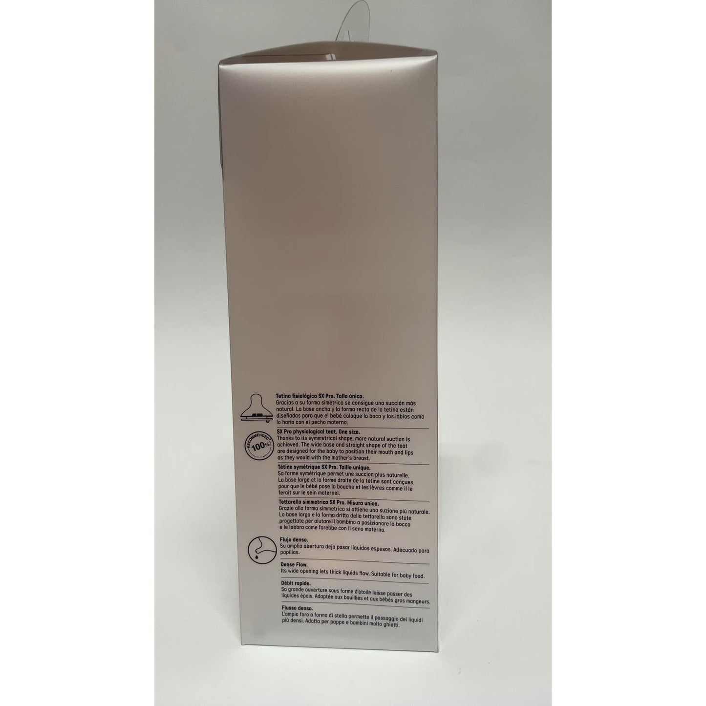 Suavinex Biberón Prints Fisiológico Sx Pro Silicona Denso +6M 360ml 1ud