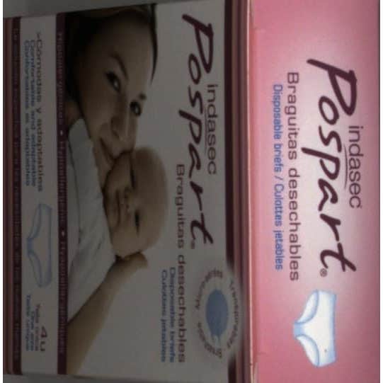 Indasec® Pospart braguitas desechables T-Única 4uds