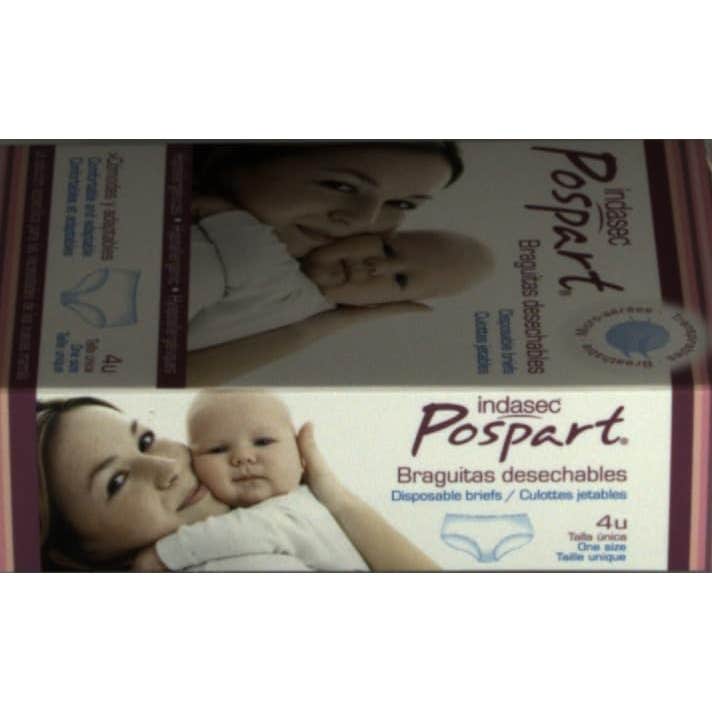 Indasec® Pospart braguitas desechables T-Única 4uds