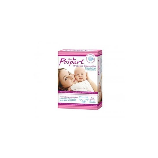 Indasec® Pospart braguitas desechables T-Única 4uds