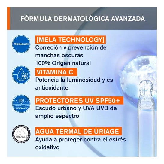 Uriage Dépiderm Cuidado de Día Antimanchas Spf50+ 30ml