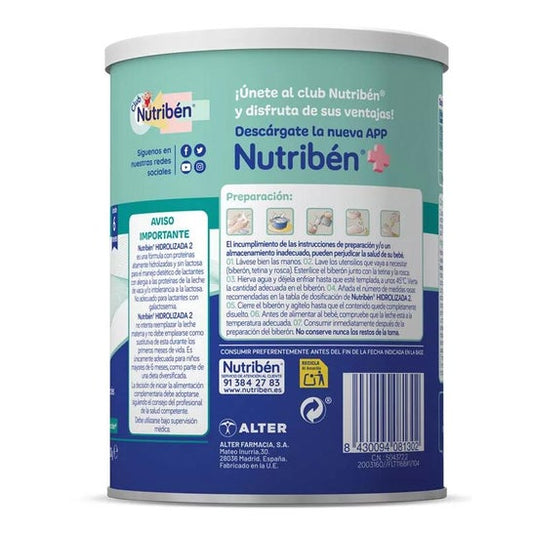 Nutribén Hidrolizada 2 400g