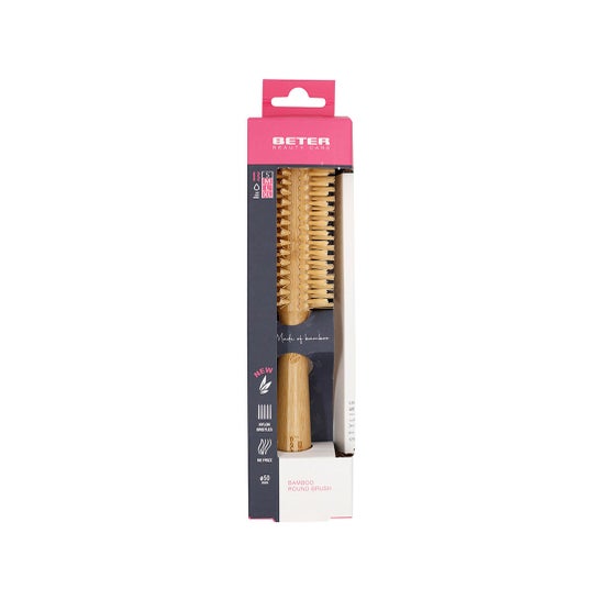 Beter Bamwood Cepillo Redondo Nylon 1 ud