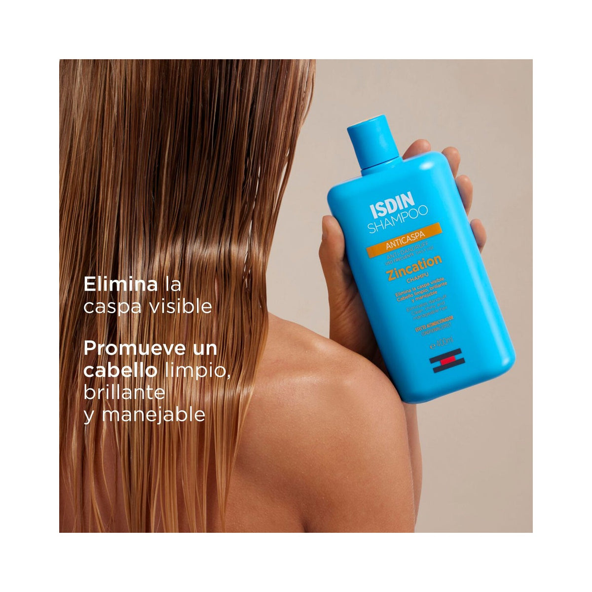 ISDIN Shampoo Zincation Champú Anticaspa 400ml