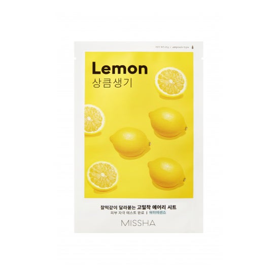 Missha Airy Fit Mascarilla Facial Limón Uniformidad Tono 19g