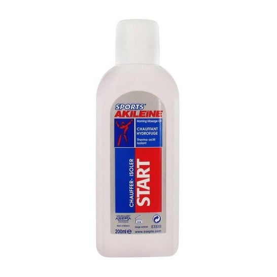 Akileïne Start aceite efecto calor hidrofugo 200ml