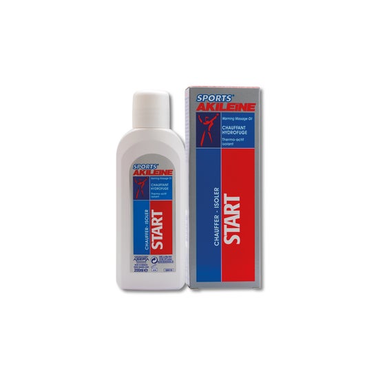 Akileïne Start Aceite Efecto Calor Hidrofugo 200 ml