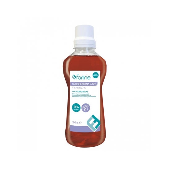 Farline Colutorio Clorhexidina 0,12% + Cpc 0,07% Menta 500ml