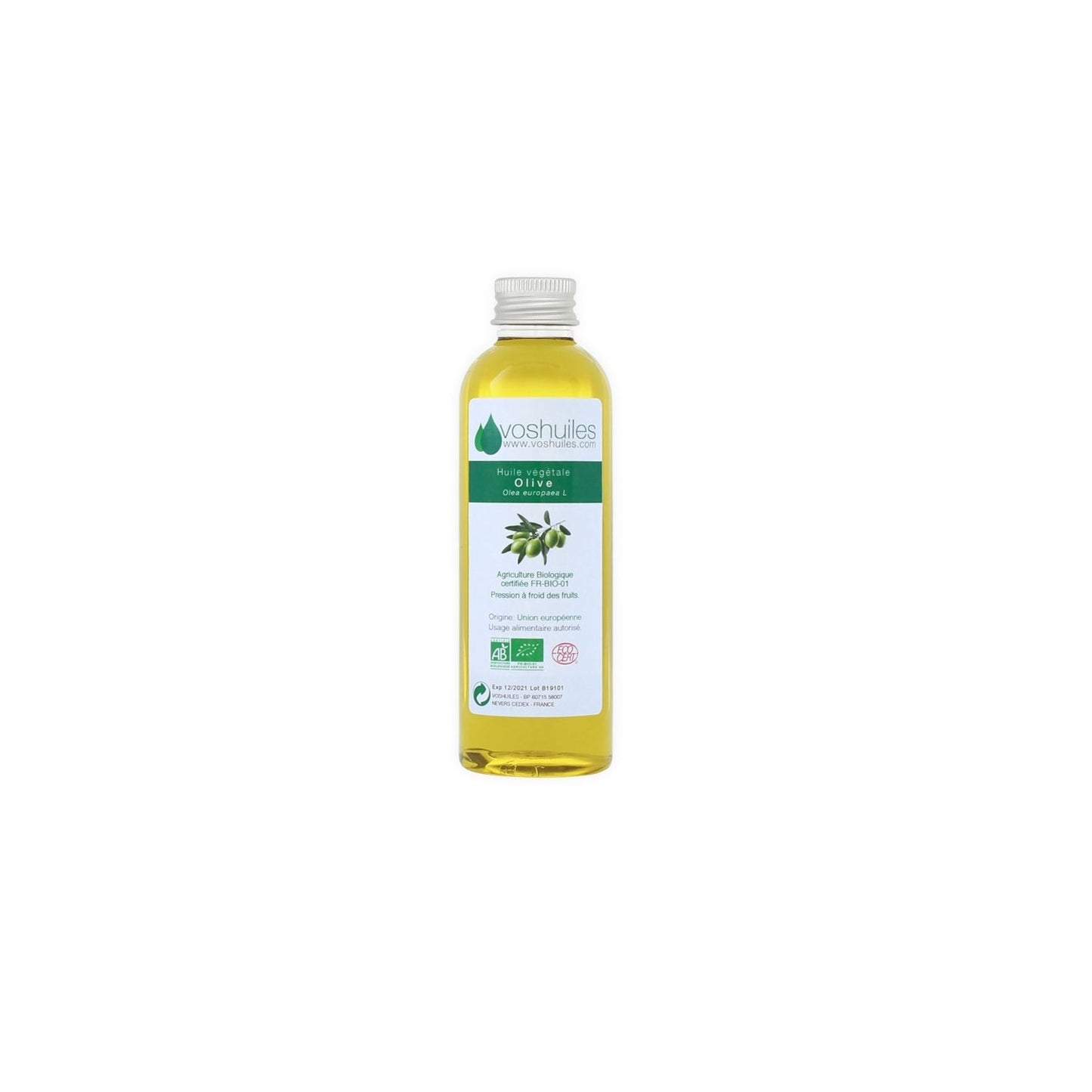 Voshuiles Aceite Vegetal BIO de Oliva Virgen Extra 50 ml