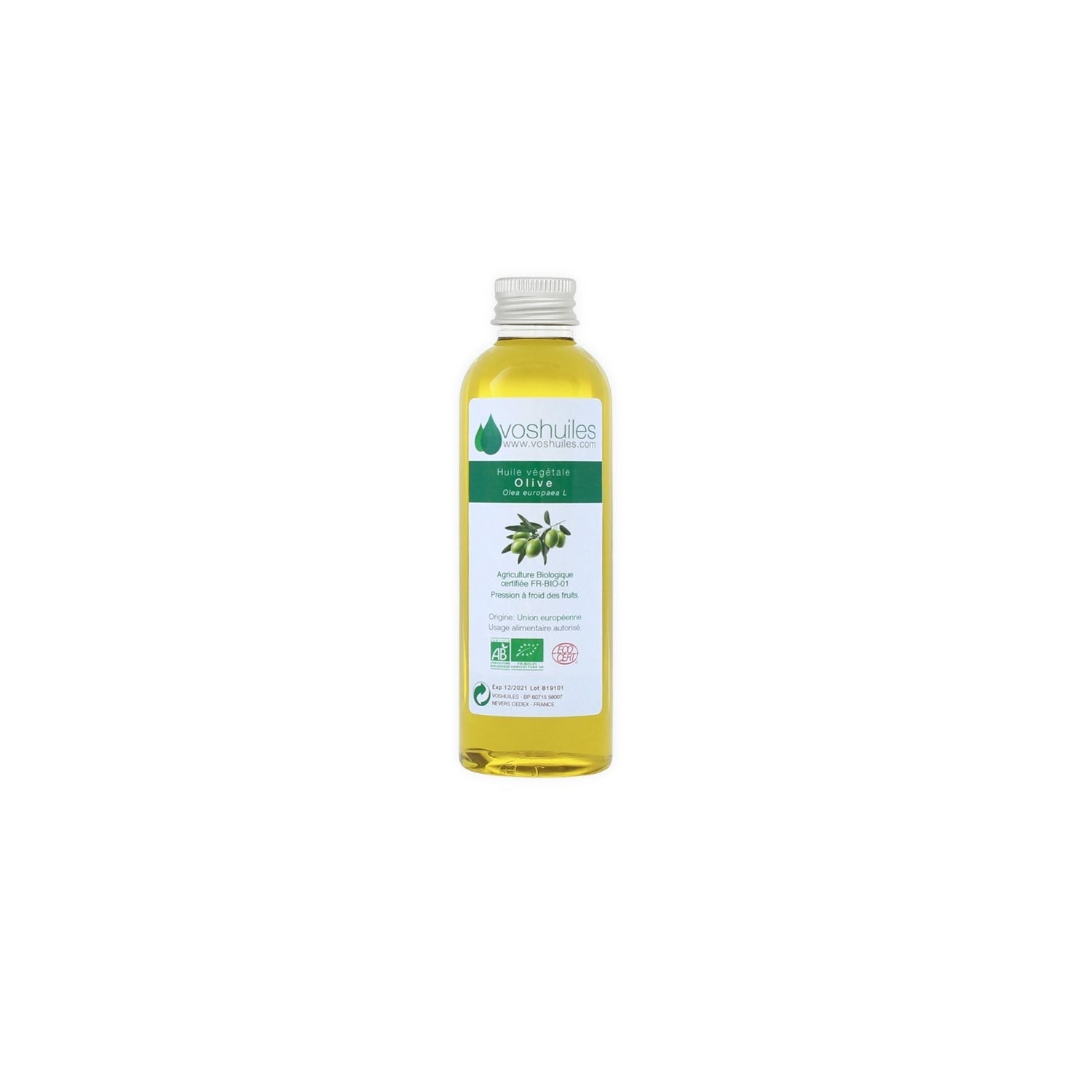 Voshuiles Aceite Vegetal BIO de Oliva Virgen Extra 50 ml