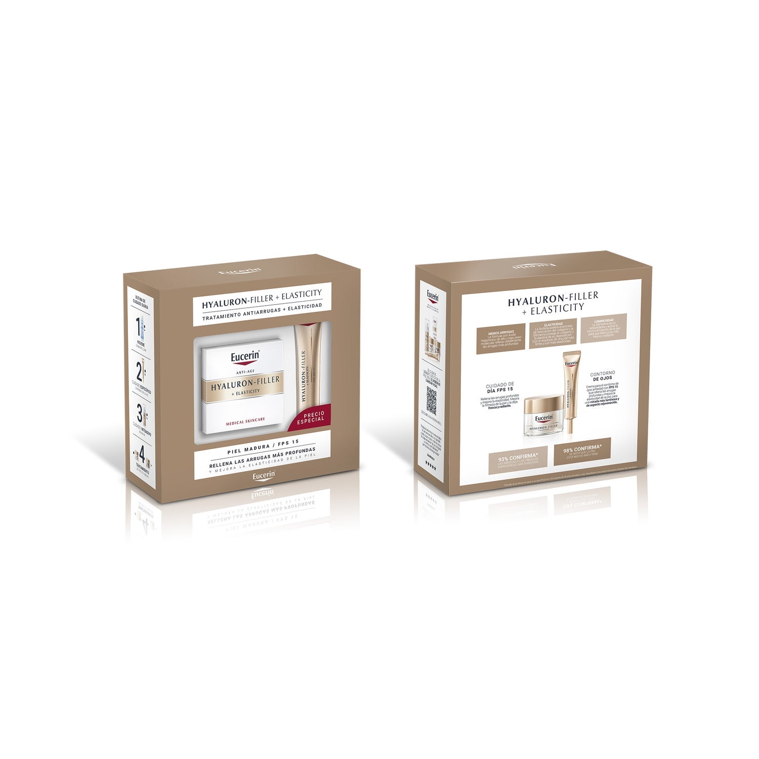 Eucerin Pack Elasticidad Hyaluron Filler Elasticity Día SPF15 + Contorno de Ojos