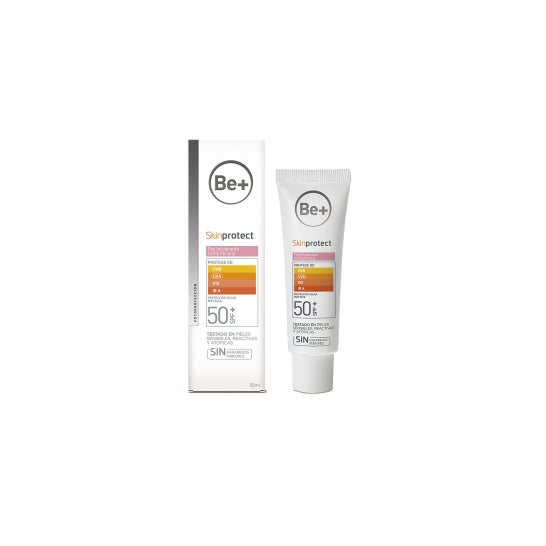 Be+ Skinprotect Piel intolerante 100% mineral SPF50+ 50ml