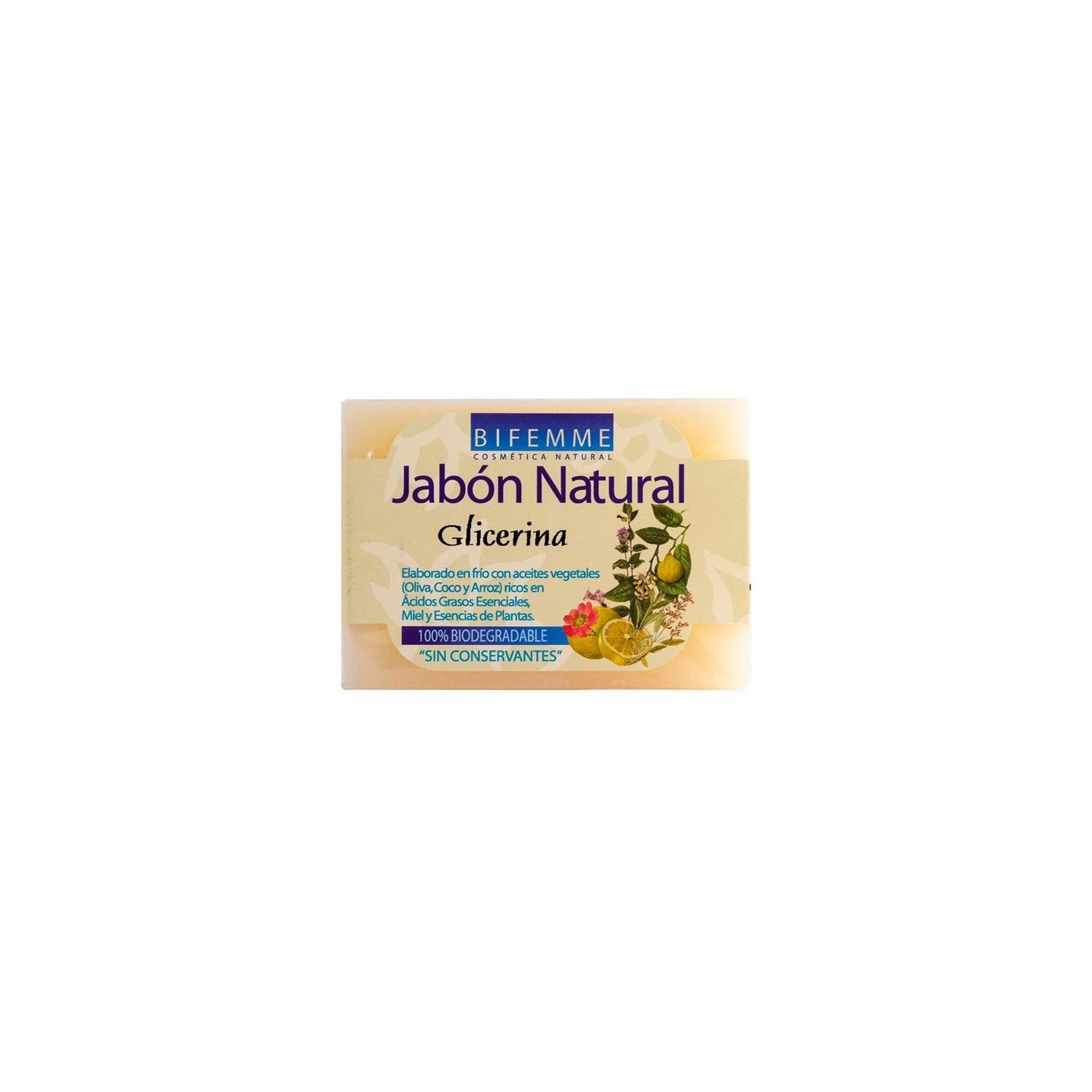 Bifemme Jabón Natural de Glicerina 100 g