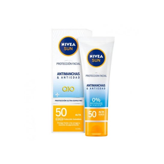 Nive Sun Facial Antimanchas Antiedad Q10 SPF50 50ml