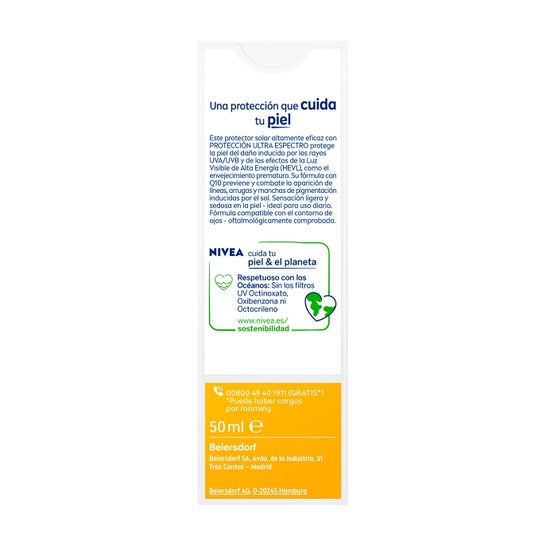 Nive Sun Facial Antimanchas Antiedad Q10 SPF50 50ml