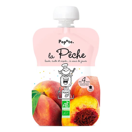 Popote Puré de Melocotón 120 g
