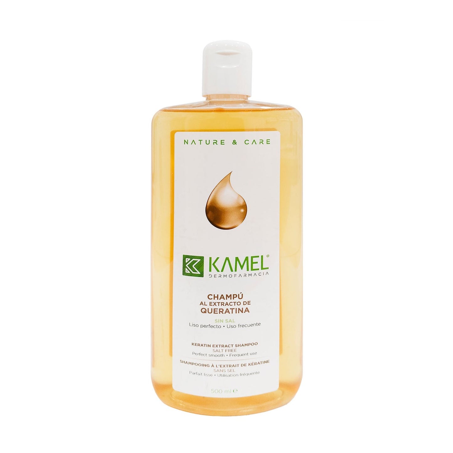 Kamel® Champu Extracto de Queratina Sin Sal 500ml