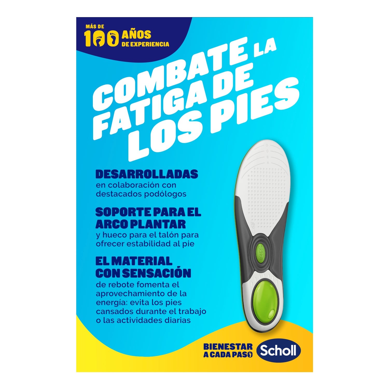 Scholl LiquiFlex Plantillas Uso Diario Talla L 1 Par