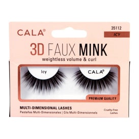 Cala Lashes 3D Faux Mink Pestañas Postizas Icy 1 Par