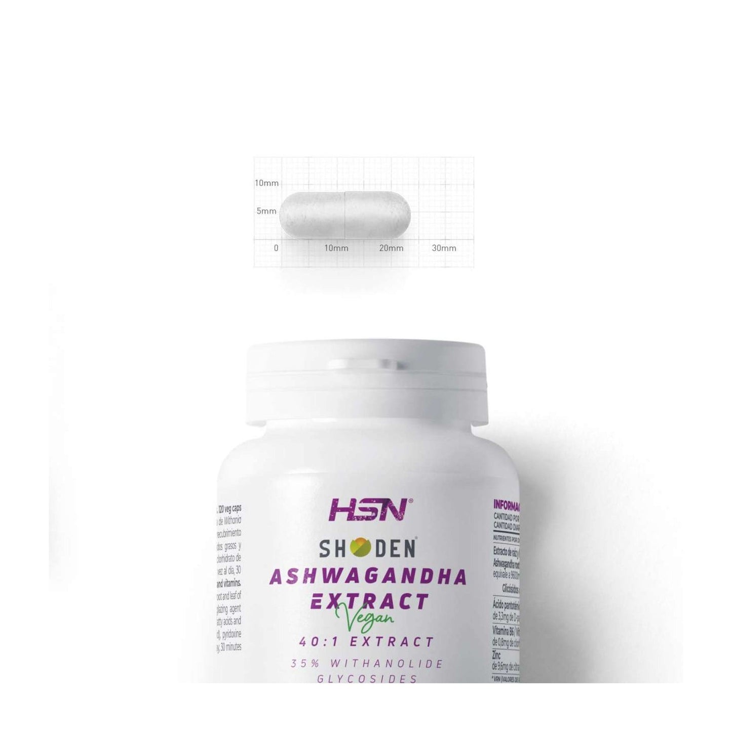 HSN Extracto de Ashwagandha Shoden® 40:1 240mg 60vcaps