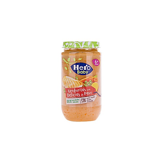 Hero Baby Tarro de Verduras con Delicias de Pavo 235g