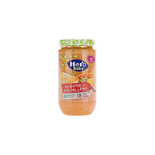 Hero Baby Tarro de Verduras con Delicias de Pavo 235g