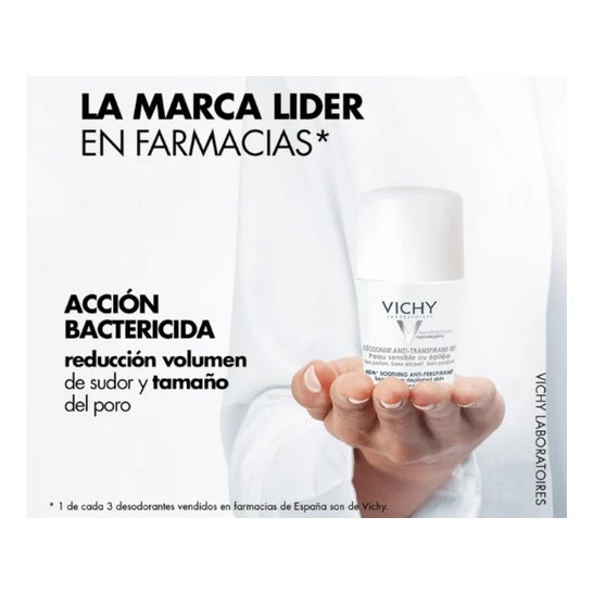 Vichy Desodorante Antitranspirante 48h Piel Sensible Roll-on 50ml