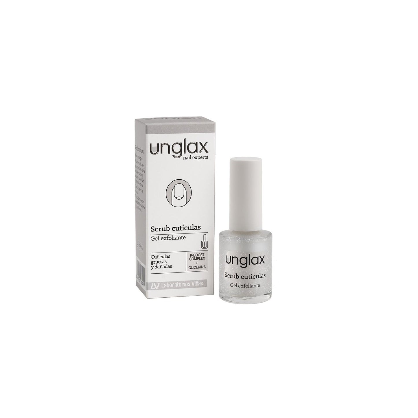 Unglax Scrub Cutículas Gel Exfoliante 10ml