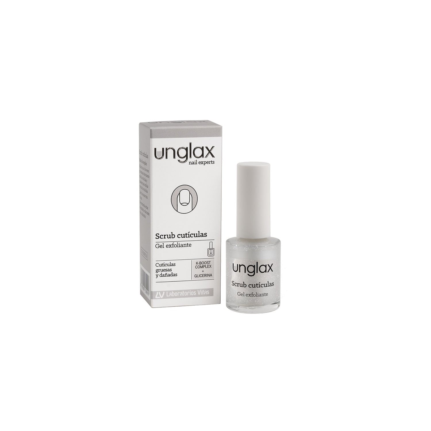 Unglax Scrub Cutículas Gel Exfoliante 10ml