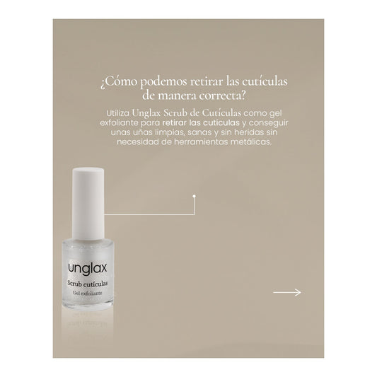 Unglax Scrub Cutículas Gel Exfoliante 10ml