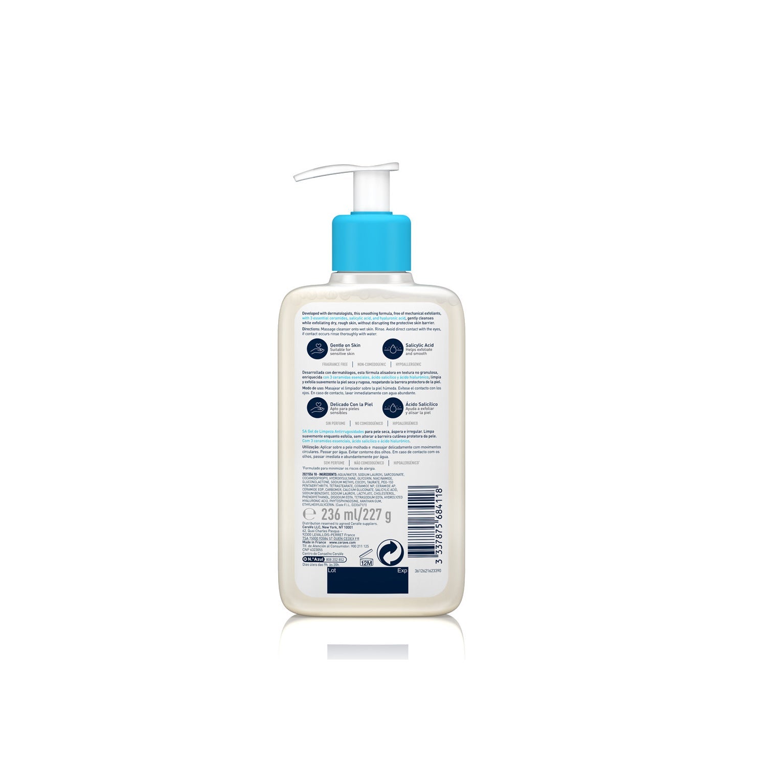 CeraVe® SA Limpiador Anti-rugosidades 236ml