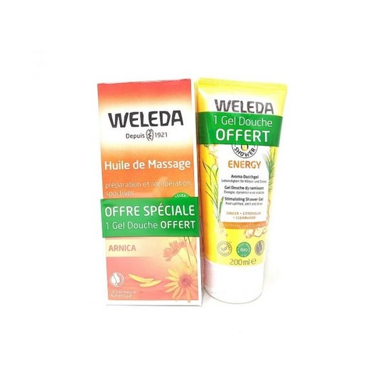 Weleda Arnica Duo Aceite Masaje 200ml + Gel Ducha Energy 200ml