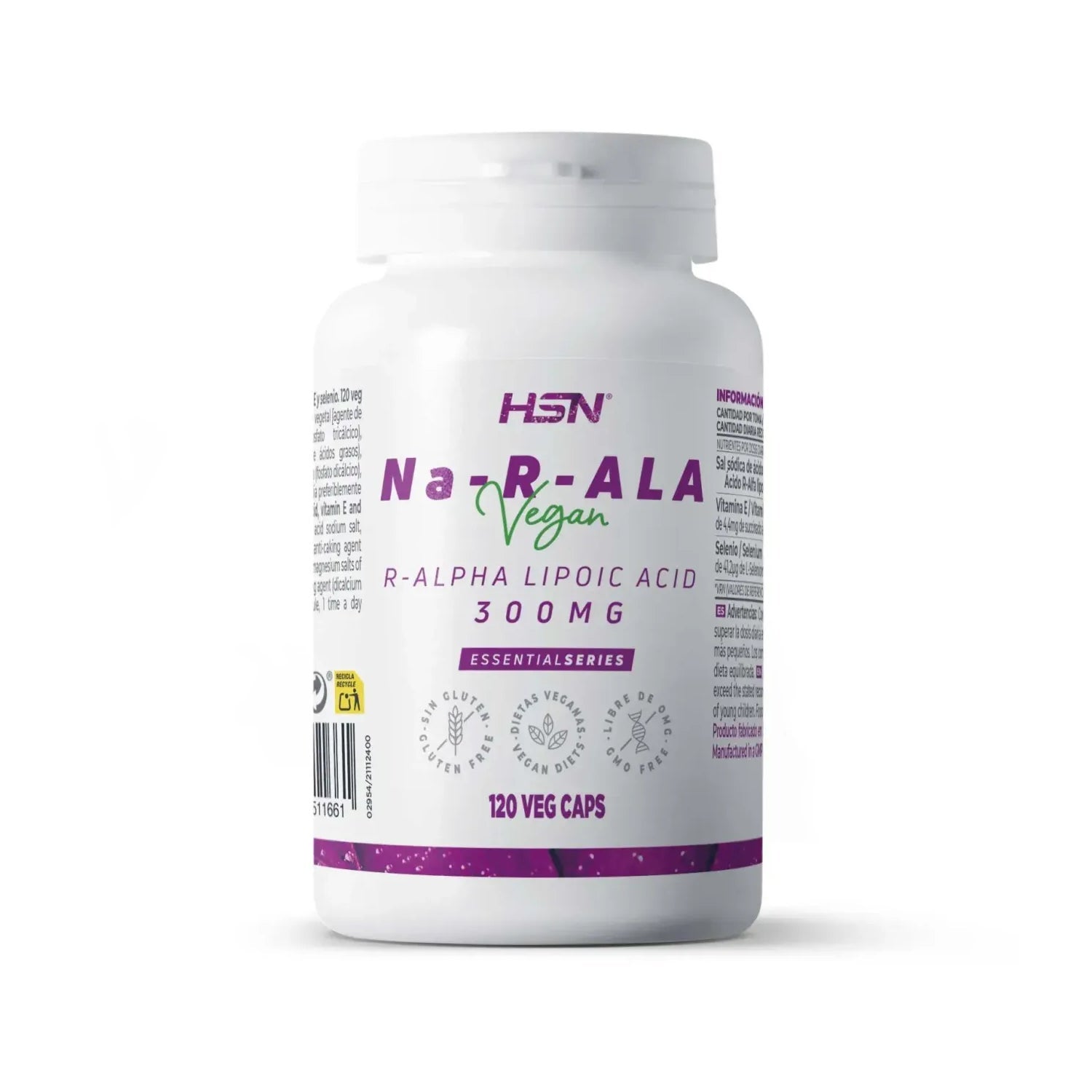 HSN Ácido R-Alfa Lipoico 300mg 120vcaps