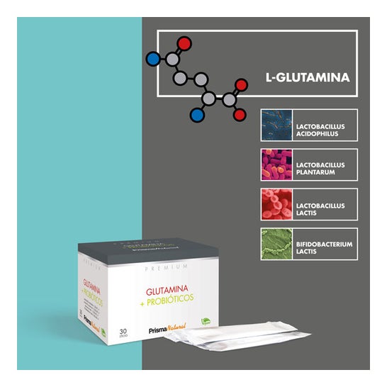 Prisma Natural Glutamina + Probióticos 30 sticks