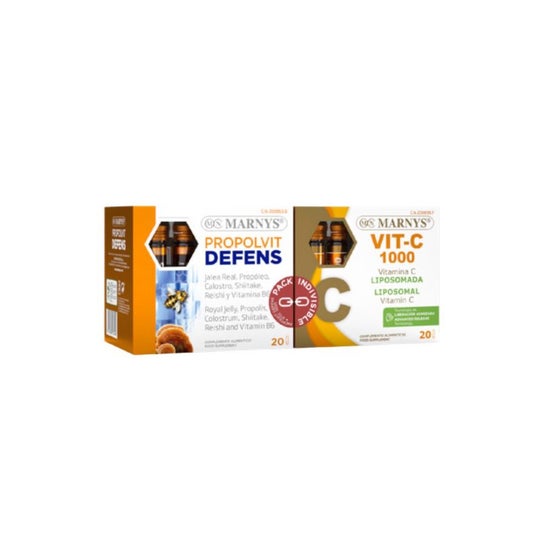 Marnys Pack Propolvit Defens 20x10ml + Vit-C 1000 20x10ml