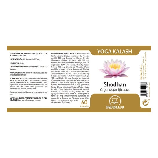 Equisalud Yoga Kalash Shodhan 60 caps